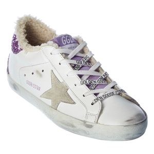 Golden Goose
Superstar Leather & Glitter Sneaker. Minimal wear.